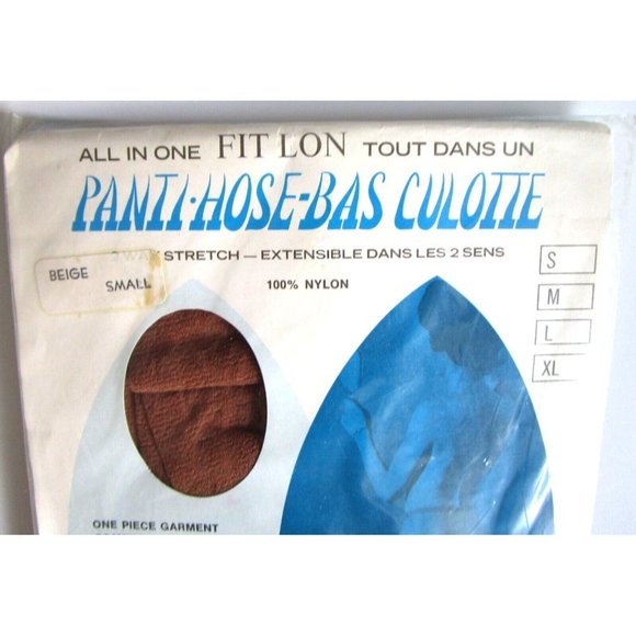 Vintage All in One Fit Lon Panti Hose - Canada New Old Stock Unopened 100% Nylon - Picture 3 of 5